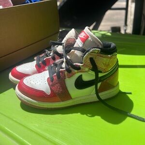 Boy toddler size 9C Nike Dunks Spider Verse Edition